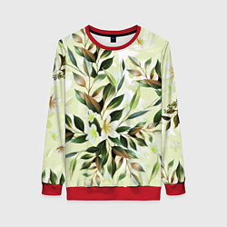 Свитшот женский Цветы Липовый Сад, цвет: 3D-красный