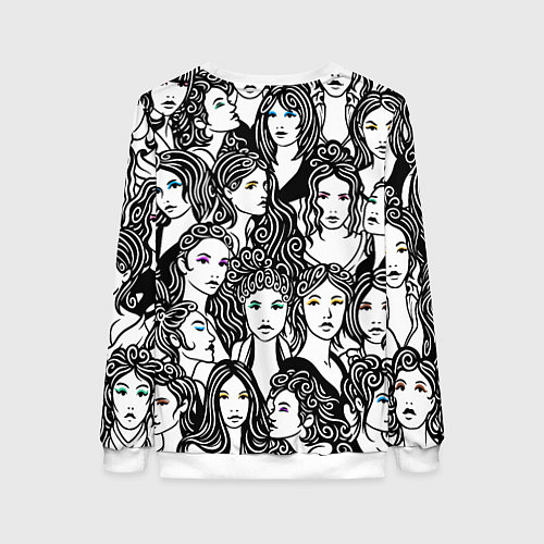 Женский свитшот 26 девушек / 3D-Белый – фото 2