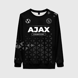 Свитшот женский Ajax Champions Uniform, цвет: 3D-черный