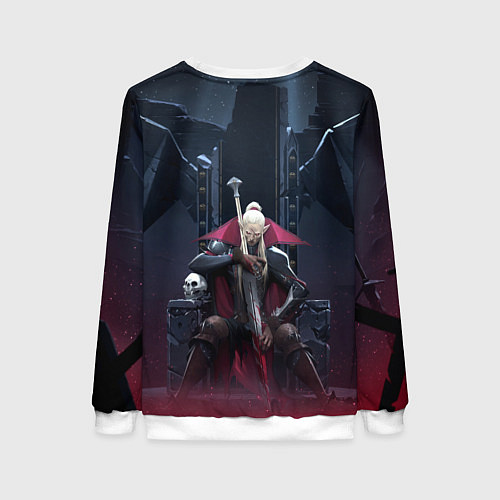 Женский свитшот Вампир на троне V Rising / 3D-Белый – фото 2