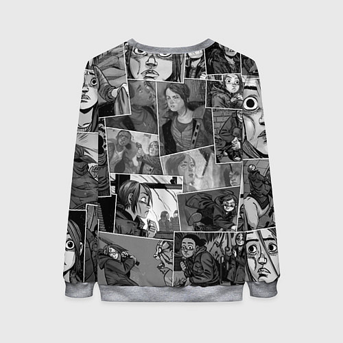 Женский свитшот The last of us comix / 3D-Меланж – фото 2