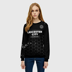 Свитшот женский Leicester City Champions Uniform, цвет: 3D-черный — фото 2