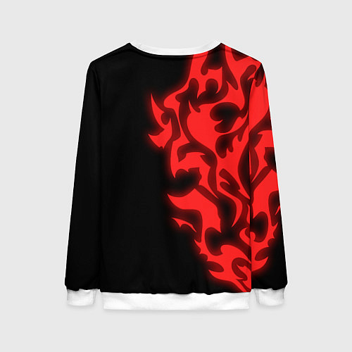 Женский свитшот КРАСНЫЙ ЩИТ ПРОКЛЯТЫЙ / 3D-Белый – фото 2