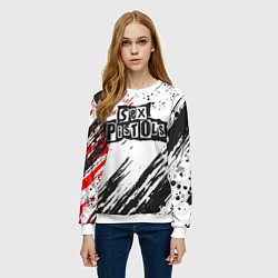 Свитшот женский Sex Pistols Big Logo, цвет: 3D-белый — фото 2