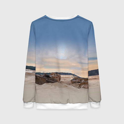 Женский свитшот Toyota Hilux Rogue Off-road vehicle Тойота - прохо / 3D-Белый – фото 2