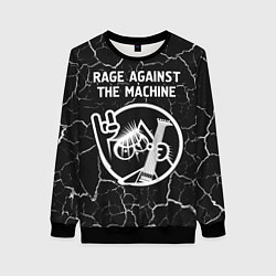 Свитшот женский Rage Against The Machine КОТ Трещины, цвет: 3D-черный