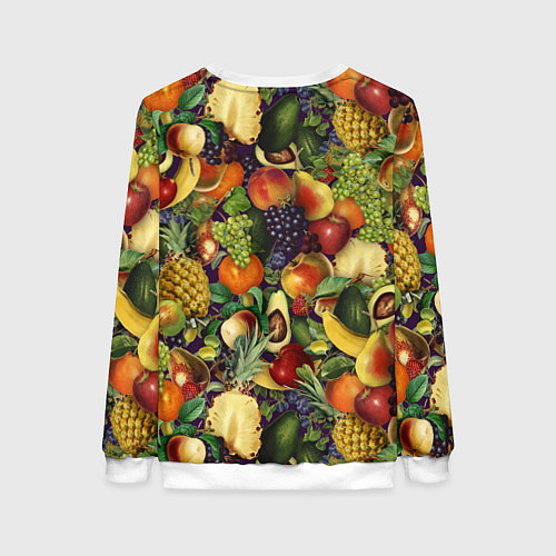 Женский свитшот Вкусные Летние Фрукты / 3D-Белый – фото 2