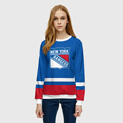 Свитшот женский New York Rangers Панарин, цвет: 3D-белый — фото 2