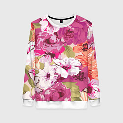Женский свитшот Красочный цветочный паттерн Лето Fashion trend 202