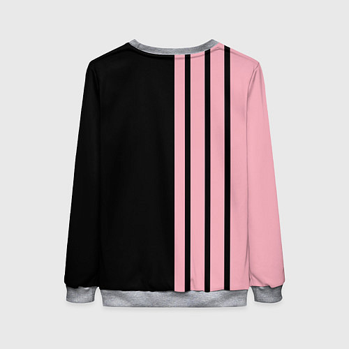 Женский свитшот BLACKPINK HALF BLACK-PINK MINI LOGO / 3D-Меланж – фото 2