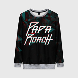 Свитшот женский Papa roach Glitch Big Logo, цвет: 3D-меланж