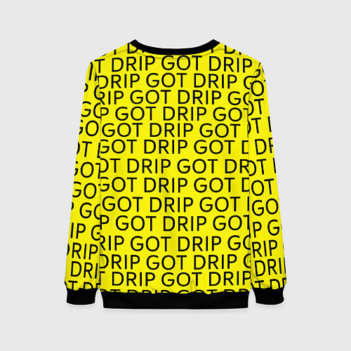 Женский свитшот I GOT A DRIP / 3D-Черный – фото 2