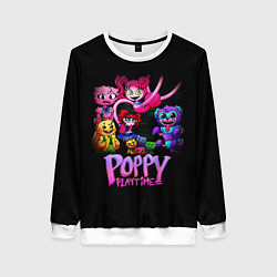 Свитшот женский POPPY PLAYTIME chapter 2 персонажи игры, цвет: 3D-белый