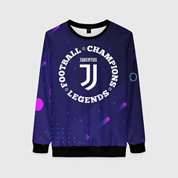 Женский свитшот Символ Juventus и круглая надпись Football Legends