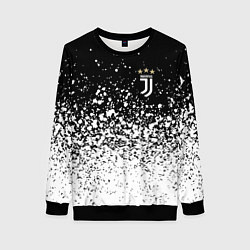 Женский свитшот Juventus fc брызги краски