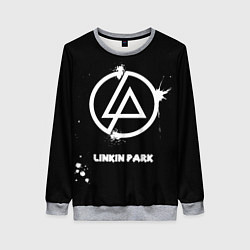 Женский свитшот Linkin Park логотип краской