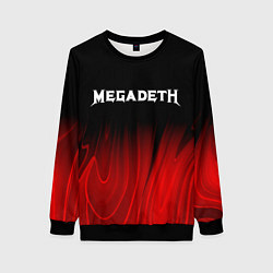 Женский свитшот Megadeth Red Plasma