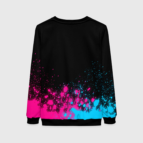 Женский свитшот Bring Me the Horizon Neon Gradient / 3D-Черный – фото 2