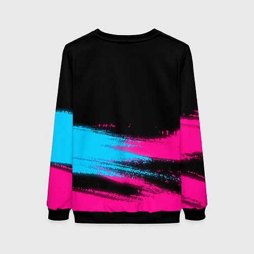 Женский свитшот Deftones Neon Gradient / 3D-Черный – фото 2