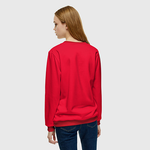 Женский свитшот Чикаго Блэкхокс форма / 3D-Красный – фото 4