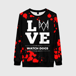 Женский свитшот Watch Dogs Love Классика