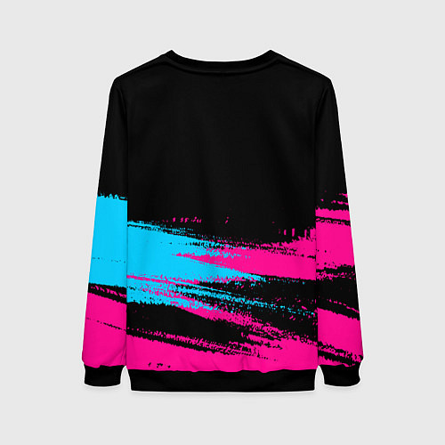 Женский свитшот Queen Neon Gradient / 3D-Черный – фото 2