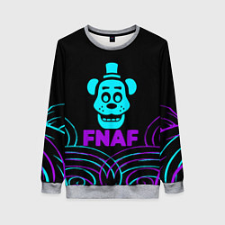 Женский свитшот FNAF Фредди neon