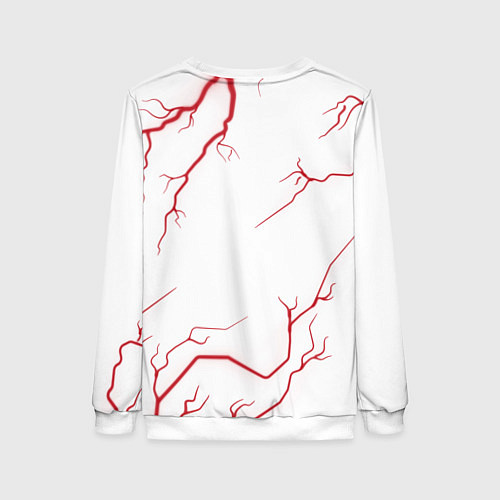 Женский свитшот Dirt: красные таблички Best Player и Ultimate / 3D-Белый – фото 2