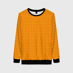 Женский свитшот Оранжевые классические узоры