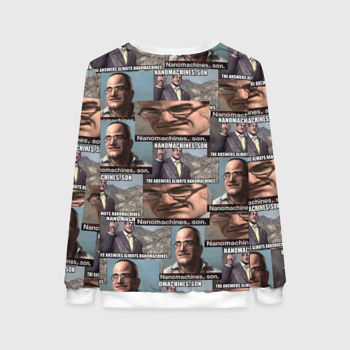 Женский свитшот Nanomachines, son / 3D-Белый – фото 2