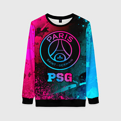 Женский свитшот PSG - neon gradient