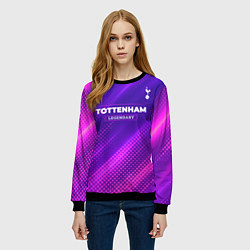 Свитшот женский Tottenham legendary sport grunge, цвет: 3D-черный — фото 2