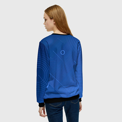 Женский свитшот Tottenham hotspur SPORT / 3D-Черный – фото 4