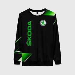 Свитшот женский Skoda Sport Абстракция, цвет: 3D-черный