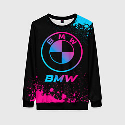 Женский свитшот BMW - neon gradient