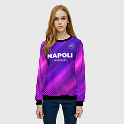 Свитшот женский Napoli legendary sport grunge, цвет: 3D-черный — фото 2