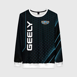 Свитшот женский Geely Абстракция, цвет: 3D-белый