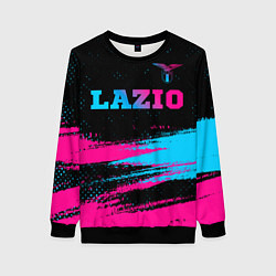 Женский свитшот Lazio - neon gradient: символ сверху