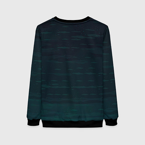 Женский свитшот Лис на волшебном дереве / 3D-Черный – фото 2