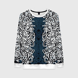 Свитшот женский Белый шум, цвет: 3D-белый