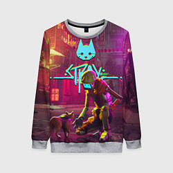 Женский свитшот Stray - cat & robot