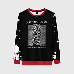 Свитшот женский Joy Division - unknown pleasures, цвет: 3D-красный