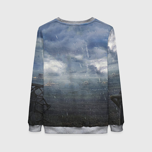 Женский свитшот STALKER Вертолёт Над Зоной / 3D-Меланж – фото 2