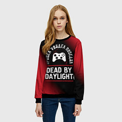 Свитшот женский Dead by Daylight пришел, увидел, победил, цвет: 3D-черный — фото 2