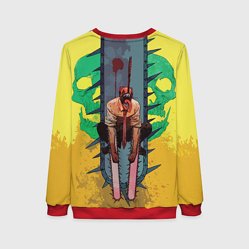 Женский свитшот Человек-бензопила : Дэндзи / 3D-Красный – фото 2