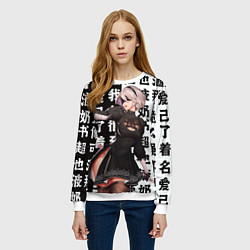 Свитшот женский 2B с катаной Nier Automata, цвет: 3D-белый — фото 2