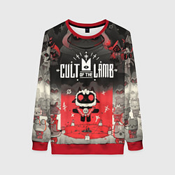 Женский свитшот Cult of the lamb ритуал