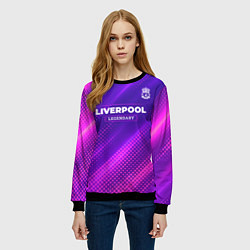 Свитшот женский Liverpool legendary sport grunge, цвет: 3D-черный — фото 2