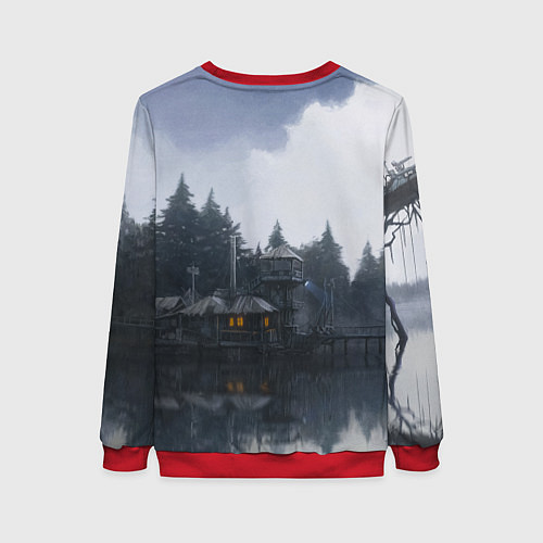 Женский свитшот STALKER Причал / 3D-Красный – фото 2