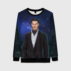 Свитшот женский История любви Влад, цвет: 3D-черный